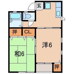 タウン稲荷田1の物件間取画像